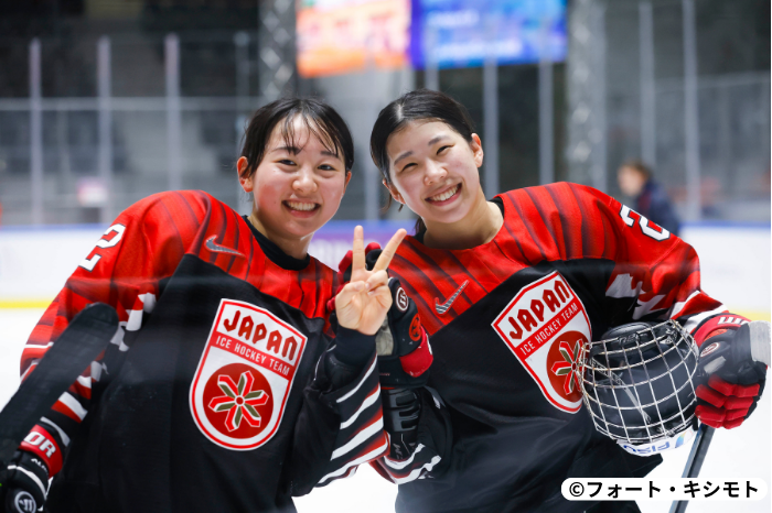 札幌国際大学　アイスホッケー　松本理子選手　佐々木愛実選手