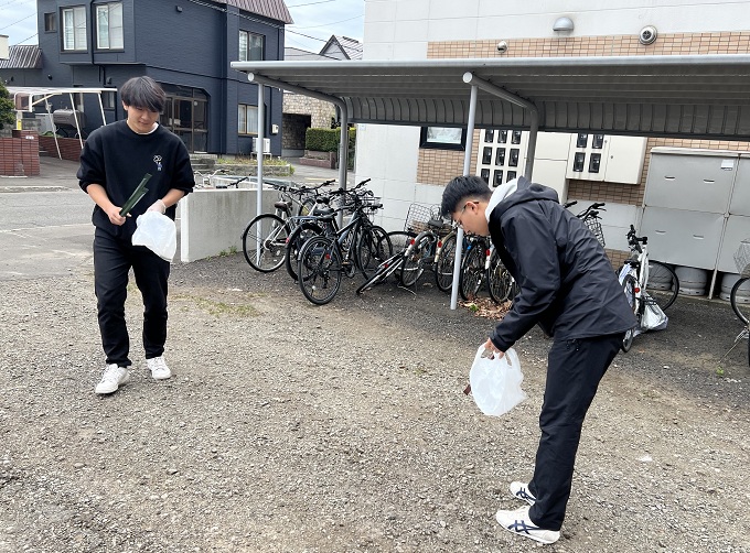 札幌国際大学　観光学部　ゴミ拾い