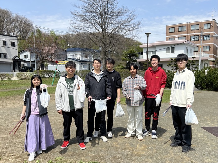 札幌国際大学　観光学部　ゴミ拾い