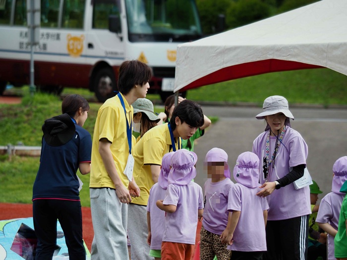 札幌国際大学　子ども心理　運動会　保育
