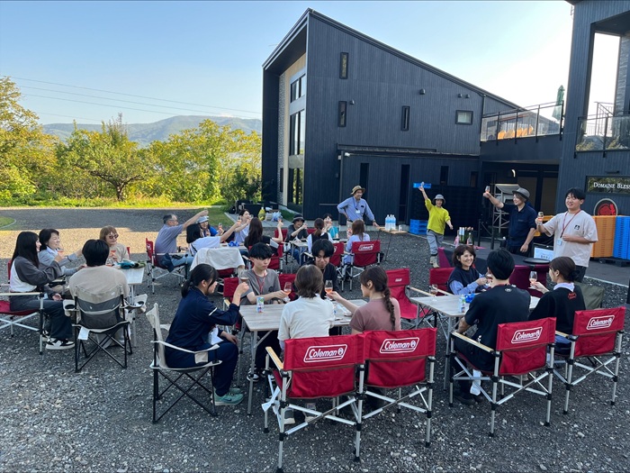 札幌国際大学　観光学部　ボランティア　仁木町　ブドウ収穫