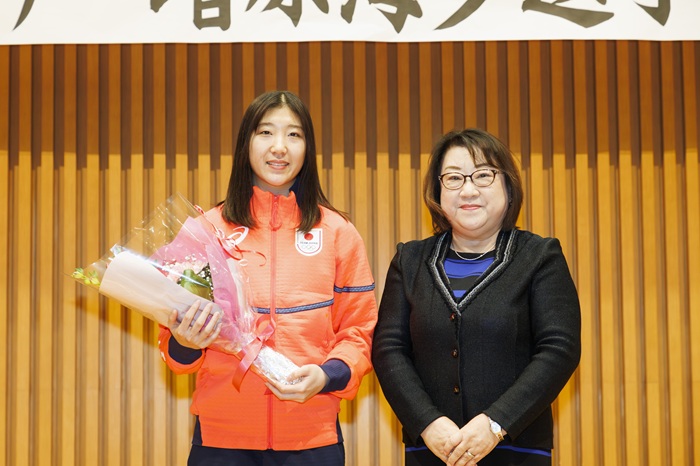 増原海夕選手　壮行会