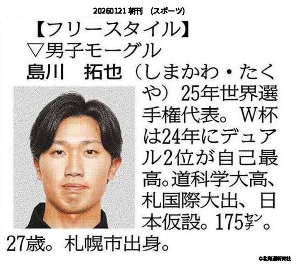 北海道新聞社　島川拓也