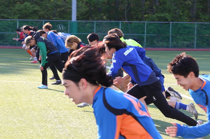 札幌国際大学サッカー部　練習