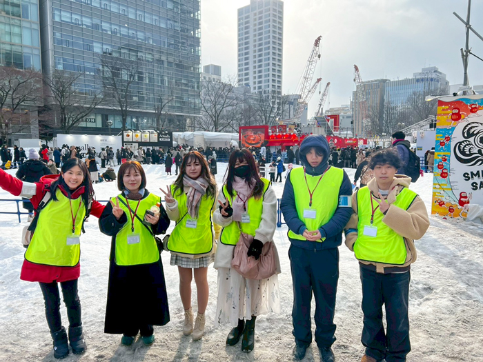 札幌国際大学　雪まつり　ボランティア　観光学部