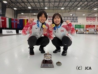 三浦由唯菜　札幌国際大学　世界ジュニアミックスダブルスカーリング選手権