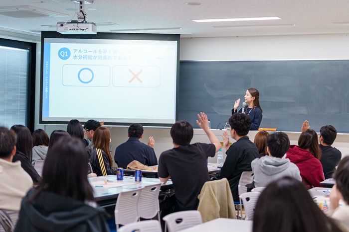 札幌国際大学でのアサヒビール特別講義